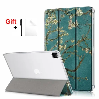 

Tablet case for iPad Pro 12.9 inch Case 2020 Shockproof Sleep wake funda Cover For iPad Pro 12.9'' 2018 Case with Stylus+Film