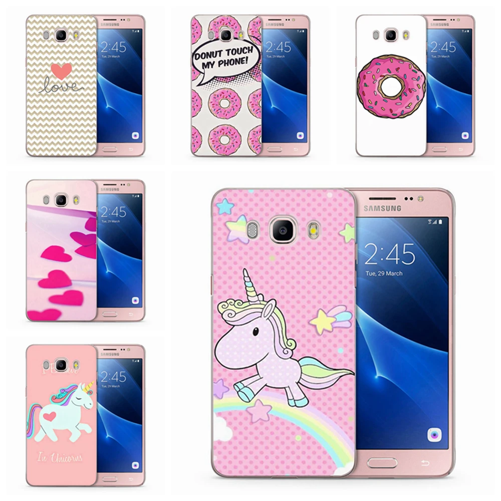 Pink Love Rainbow Horse Series For Samsung Galaxy J120 J320 J520 J720 2016 J330 J530 J730 2017 J500 Soft TPU Shell D53 |