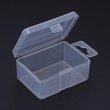 Рыболовная коробка пластиковая прозрачная приманка крючок снасти джиг хранение портативный