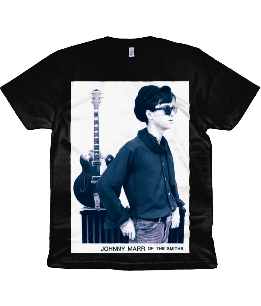 The Smith-Johnny Marr-1984-Maglietta Nera-Biologica-Maglietta Estiva Morrifondo Marca Fitness Body Building