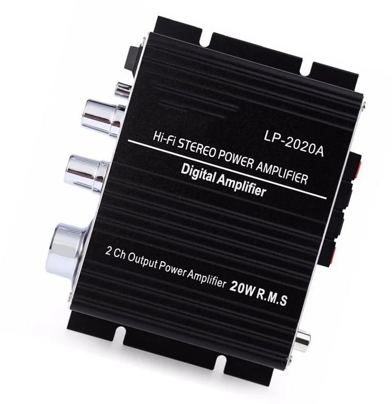 Best Selling LP2020A 20WX2 Power Amplifier For Car Motorcycle Boat Hi-Fi Digital Mini Audio Stereo Amplifier