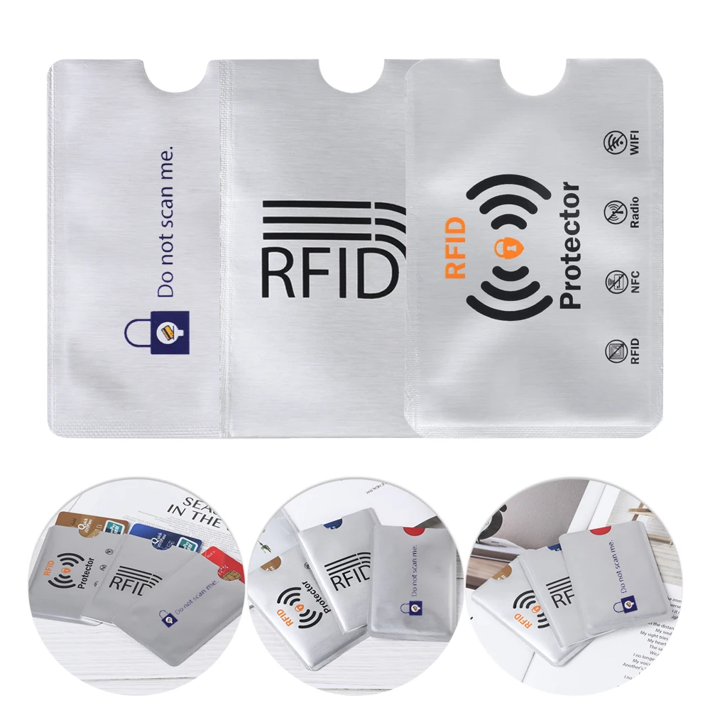 Купить Новинка 10 шт. Противоугонная защита для Карт RFID предотвращения сканирования | Держатели для карт и пропусков (4000133939352)