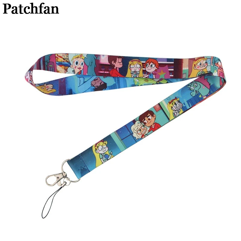 

Patchfan Star vs the Forces of Evil ID Pass Card Badge Cartoon Neck Straps Gym Key Mobile Phone USB Holder lanyard webing A2325