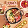 SUPOR Electric Chinese Hot Pot Pan 2 in 1 Hot Pot Portable 6L Durable Material Fast Even Heated For Shellfish Vegetables Home 3