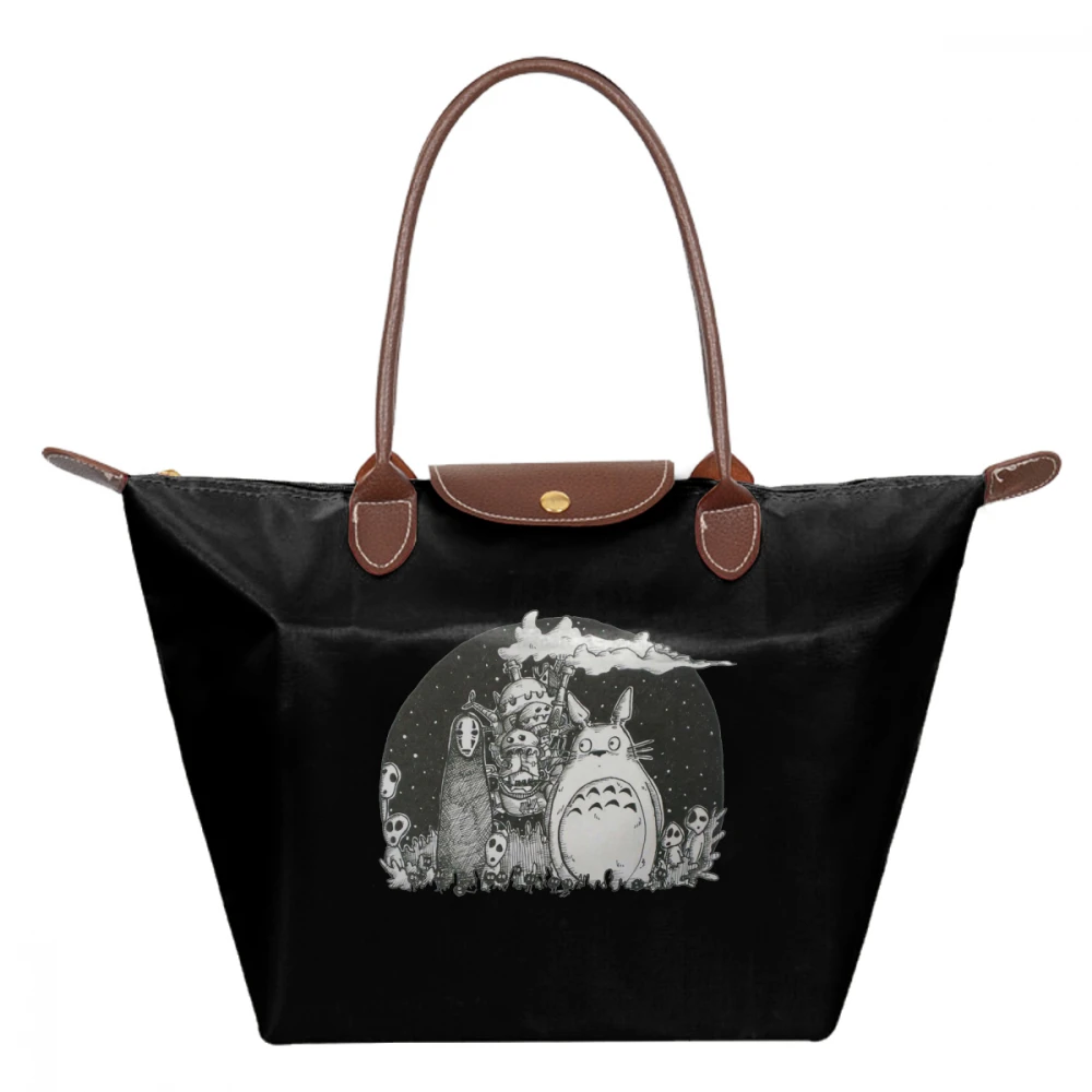 

Studio Ghibli Handbag Studio Ghibli Top-handle Bags Pattern Large Women Tote Bag Trendy Womens Nylon High quality hobo Handbags