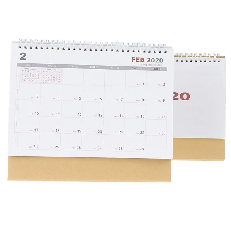 1pc agenda планировщик настольный календарь Еженедельный планировщик ежемесячный Настольный календарь офисные принадлежности