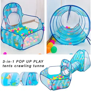 

Children Play Tent Baby Toys Ball Pool Children Playhouse Baby Tent House Crawling Tunnel Ocean Kids Tent For Boy Girl Toddlers