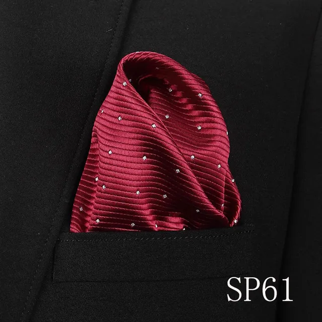 Fashion 100% Silk Hankerchief Scarves Vintage Hankies Men's Pocket Square Handkerchiefs Striped Solid Snot Rag 22*22 cm SP61