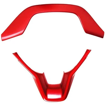 

2Pcs Auto Car Red Steering Wheel Frame Protector Cover Trim for HONDA ACCORD 2018-2020