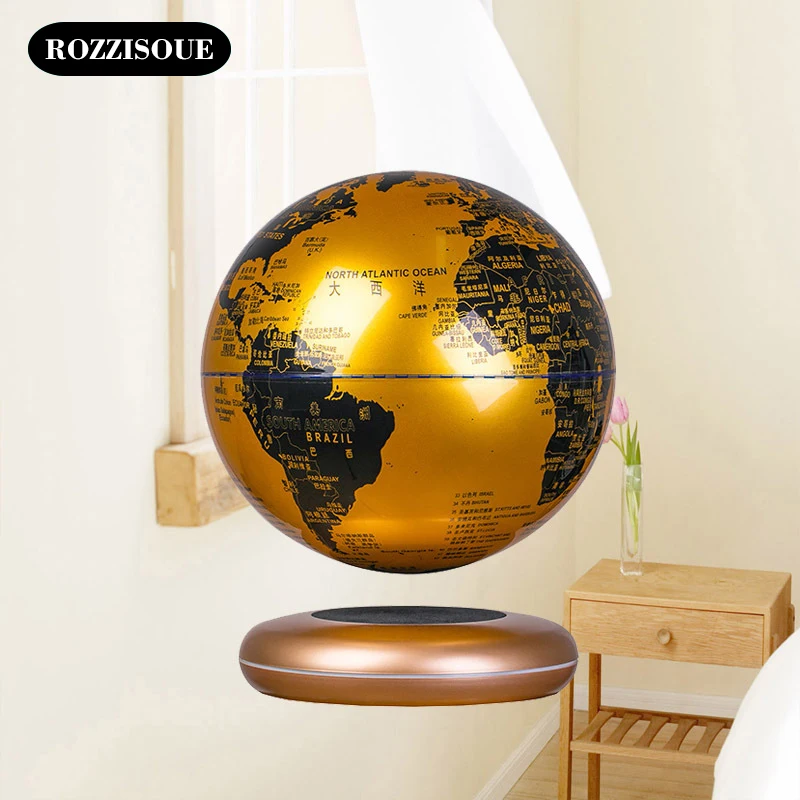 

Magnetic Levitation Globe Geography Floating World Map Globo Terraqueo LED Light Levitating Globe Ball Children Learning Toys