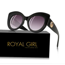 Королевские солнцезащитные очки кошачий глаз для женщин и мужчин, винтажные брендовые дизайнерские очки для женщин, черная леопардовая оправа, солнцезащитные очки ss967