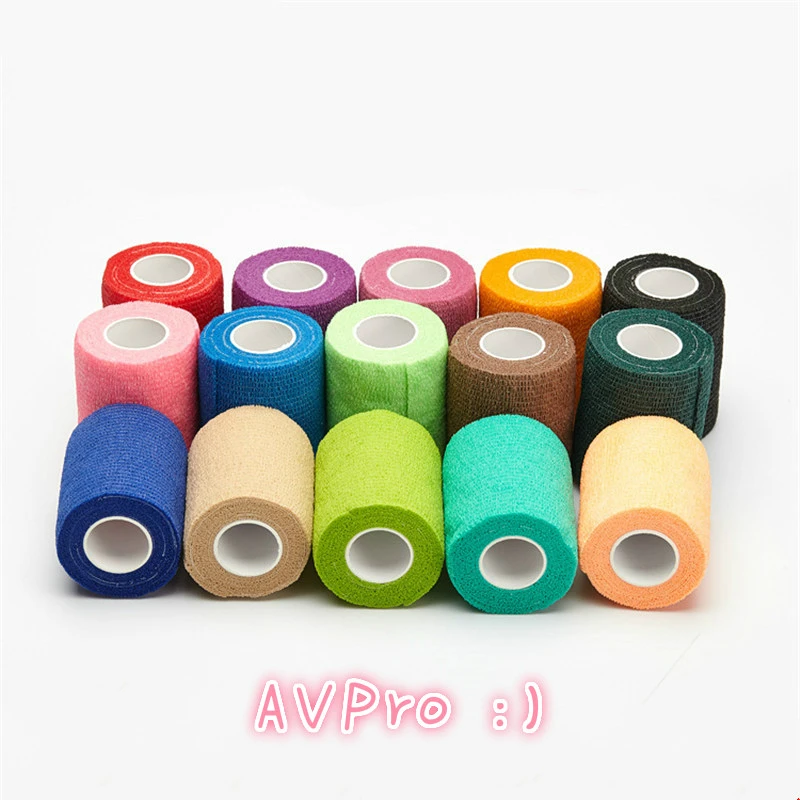 

Tattoo Accesories Grip Wrap Disposable Nonwoven Waterproof Self Adhesive Elastic Bandage Finger Wrist Protection Medical Tape