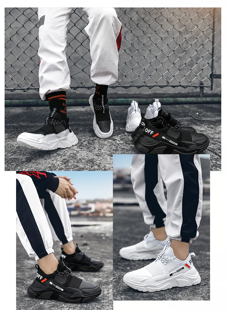 Men Sneakers Fashion Man Non Slip Comfortable Outdoor Walking Shoes Male Lace-up Mesh Breathable Sneakers Casual Shoes