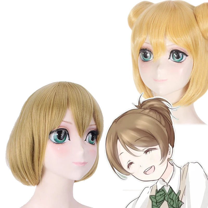 Парики для косплея Love Live Koizumi Hanayo желтые парики ролевых игр вечерние карнавальные