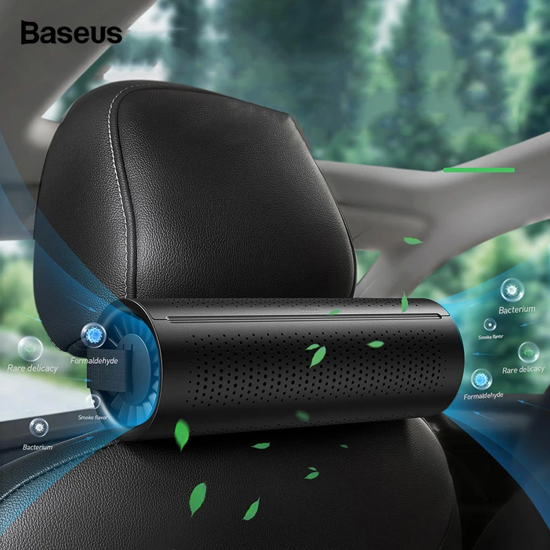 Baseus New Car Air Purifier Ionizer Negative Ion Car Air Freshener Activated Carbon Formaldehyde Auto Air Cleaner Accessiories