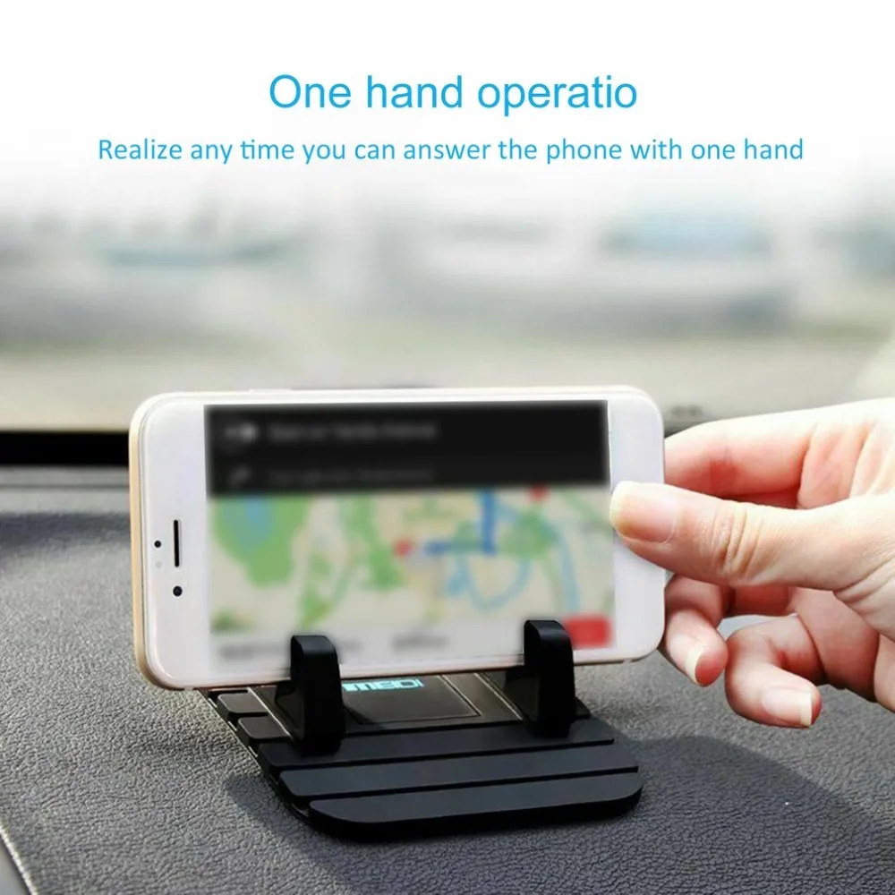 Автомобильный держатель для телефона, Нескользящий Резиновый коврик для iPhone, samsung, Xiaomi, подставка для смартфона, держатель, gps навигационный кронштейн