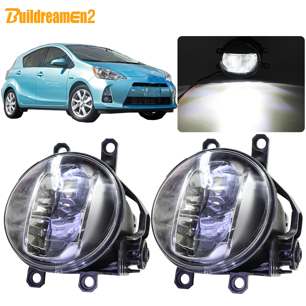 Buildreamen2 для Toyota Prius Plus C V 2011 2012 2013 2014 2015 автомобилей правый + левый туман светильник