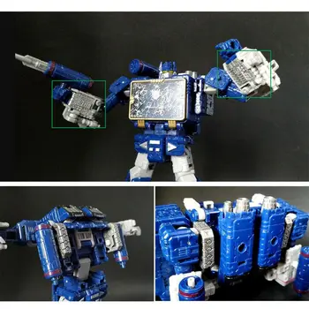 

4PCS Shockwave Labs SL-51 Upgrade Kit 3D Print for Soundwave Siege Voyager Class