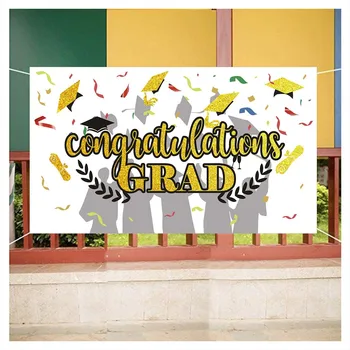 

2020 Graduation banner shooting background wall Graduation Party Banner Selfie Backdrop Hang on door porch balcony living room
