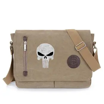 

Frank Castle shoulder bag student bookbag Messenger Bags for Teens Boys Crossbodybag Women Travel Shoulder Bags