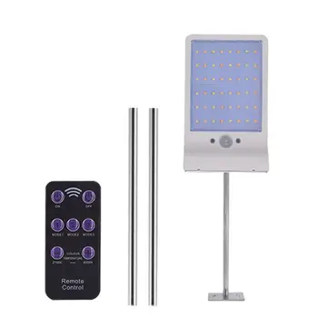 

Solar Powered Street Light With Remote Control Waterproof Body Induction Super Bright 48 LED Outdoor Security Lighting