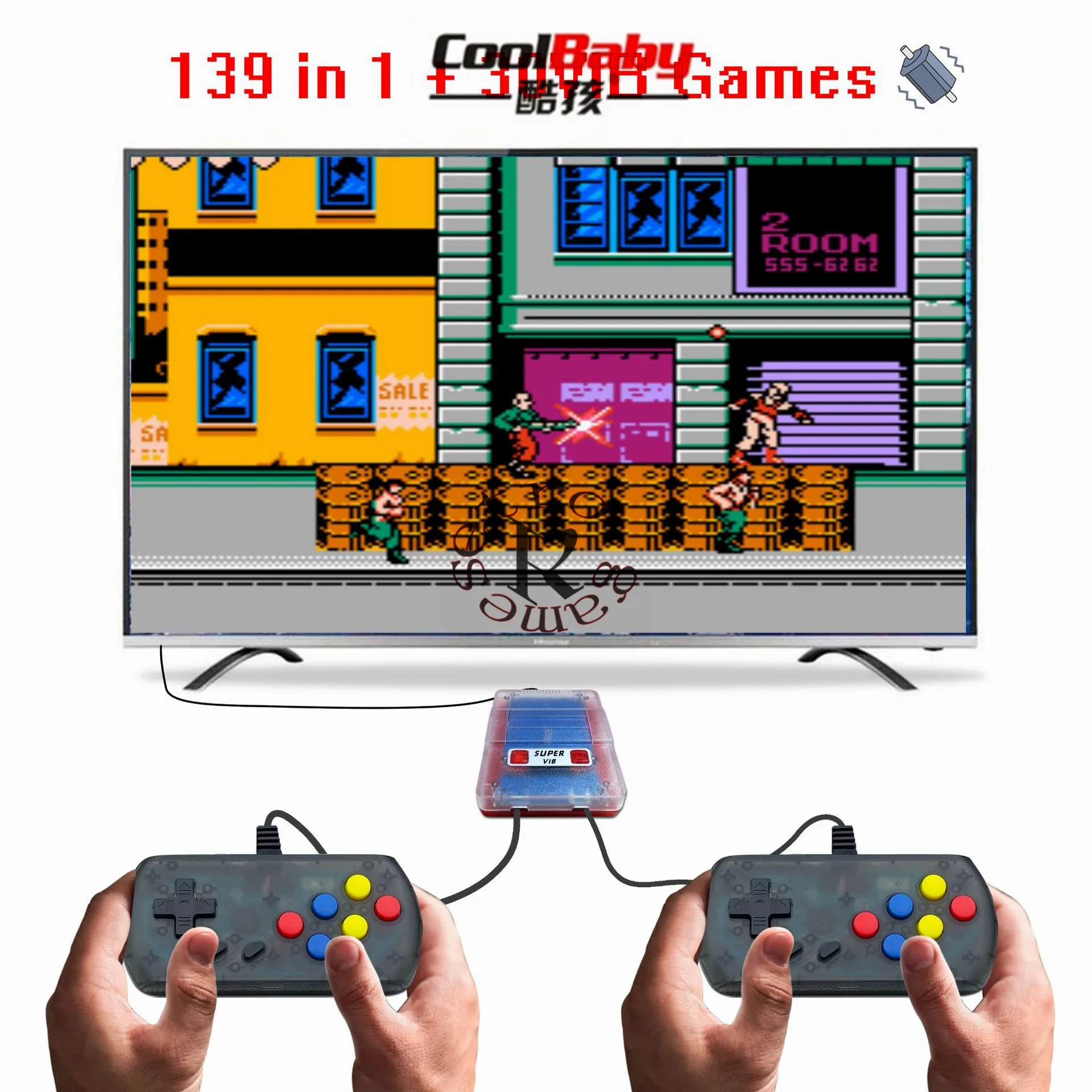 Mini TV Game Console Super VIB Vibration Retro Video Game Console Built-In 30 Vibration Games+139 classics Games