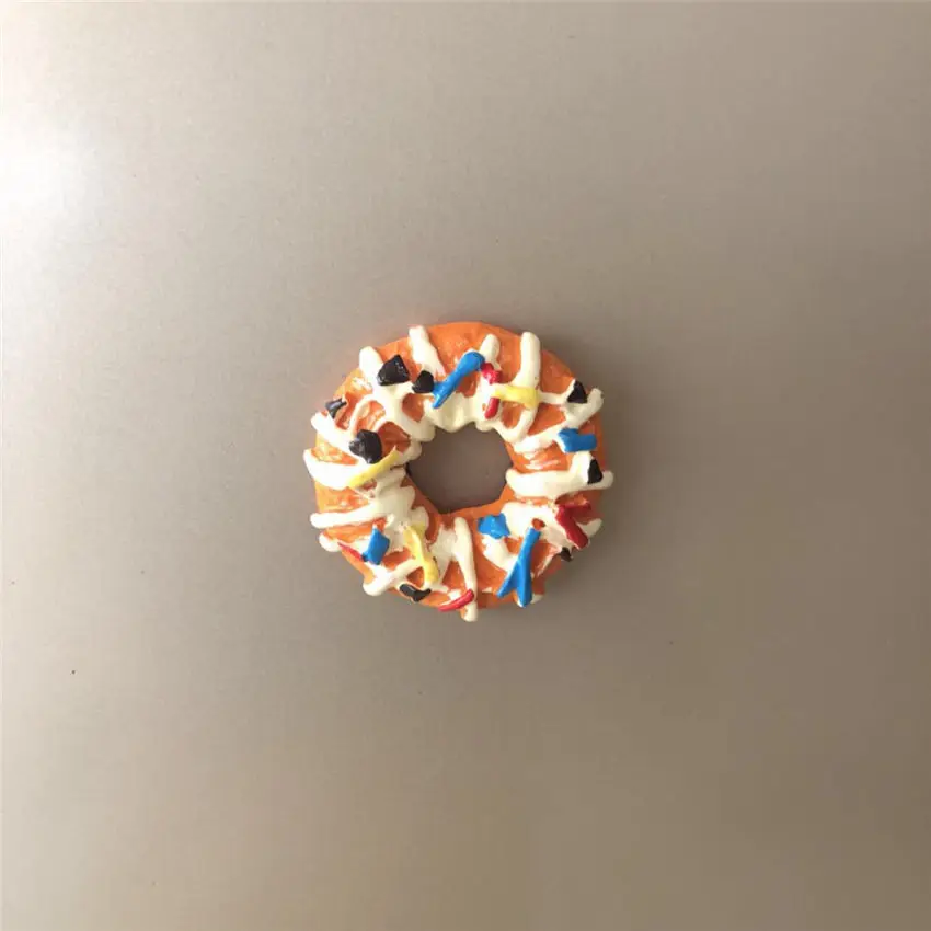3D Смола моделирование пончик магнит на холодильник Путешествия Сувенир кухонные принадлежности для выпечки украшения холодильника размещение сообщения стикер