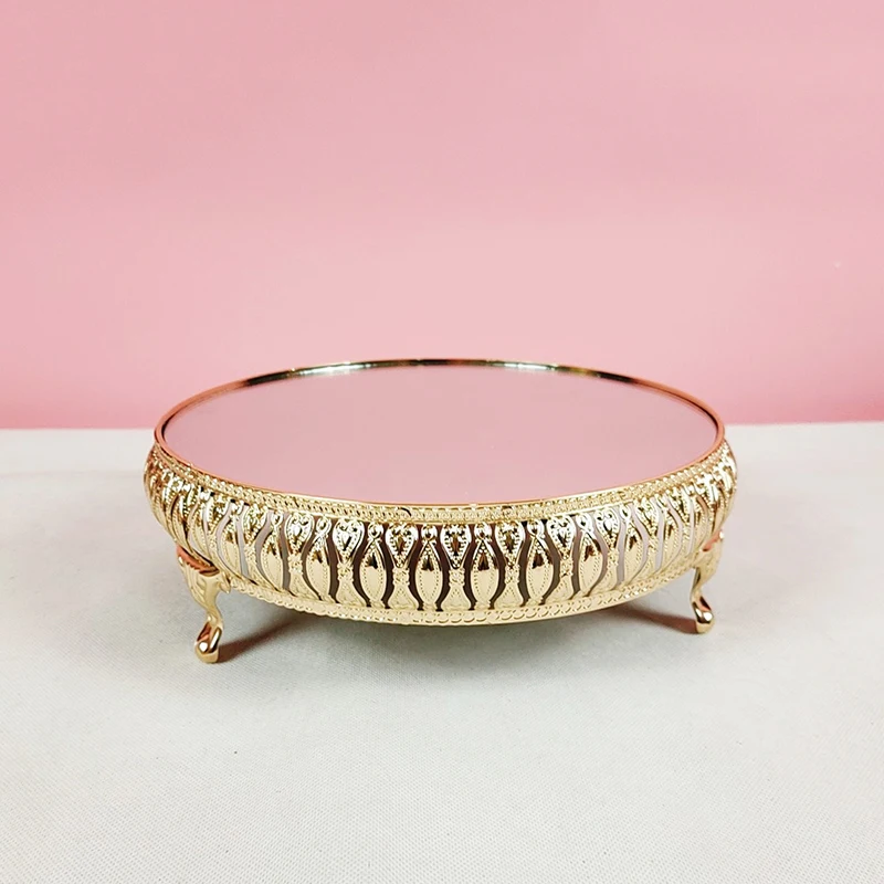 Cake Stand Set gold Crystal Metal Cupcake decorations Dessert Pedestal Party Display cake tray