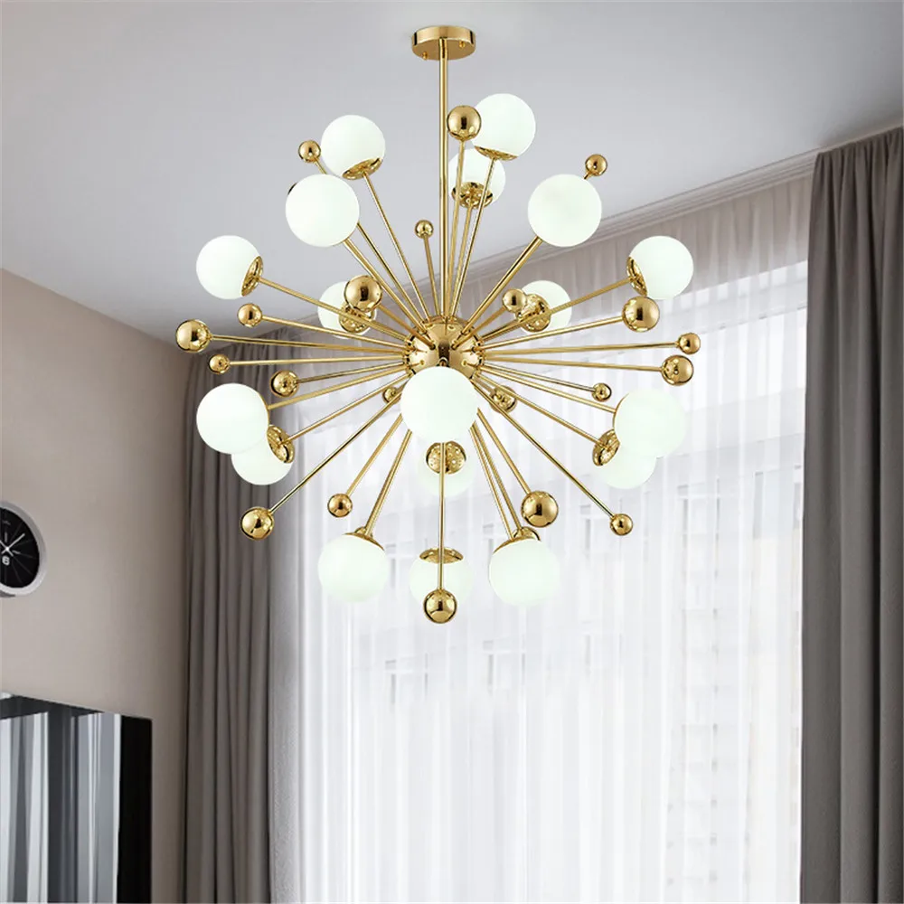 

Indoor LED Geometric Magic Bean Chandelier Interior Decoration Home Lighting Creative Living Room Bedroom Lamp / AC 220V