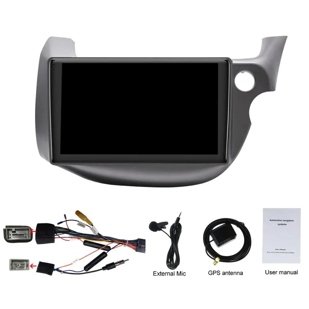 1" Android 8,1 стерео для автомобиля HONDA FIT JAZZ 2007-2013 правый руль автомобиля головное устройство плеер gps навигация радио WiFi 4G SWC FM