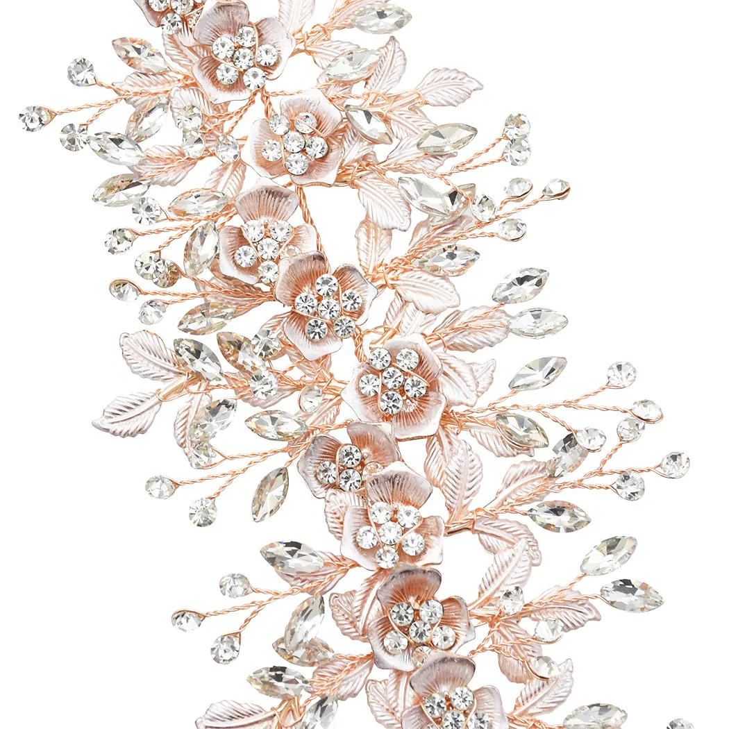 Блестящие свадебные головные уборы со стразами для невесты повязки на голову с
