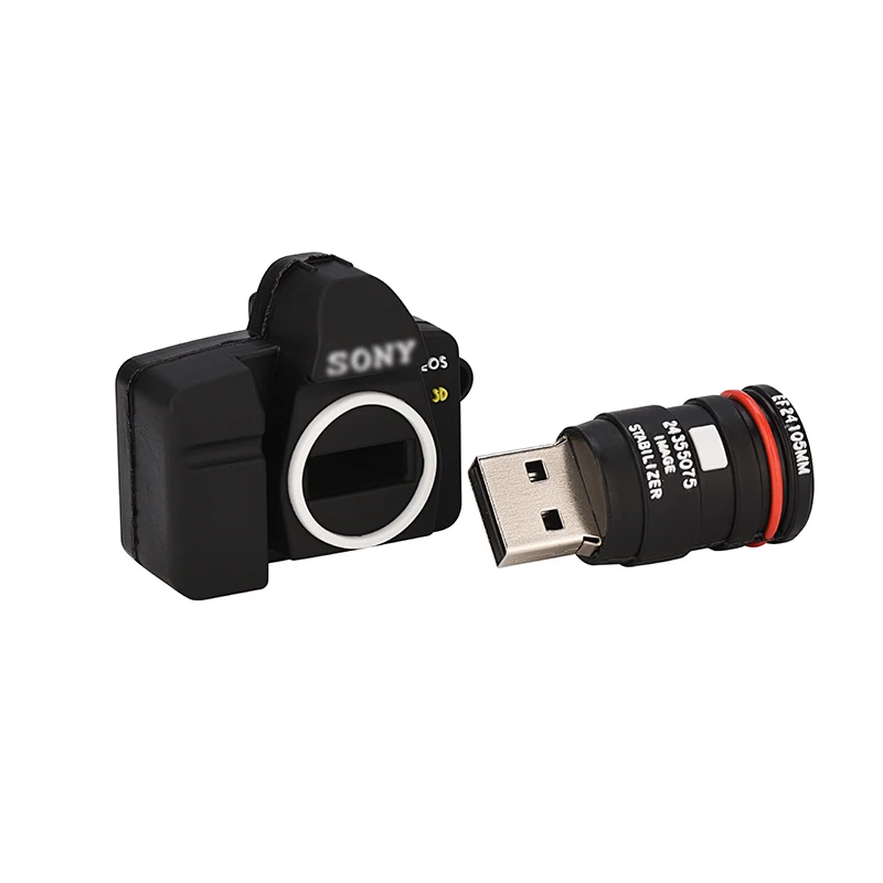 Мультяшная Симпатичная модель камеры usb флэш-накопитель 32 Гб 64 Гб 128 ГБ флеш-накопитель Флешка 16 ГБ флеш реальная емкость карты 8 Гб флэш-накопитель