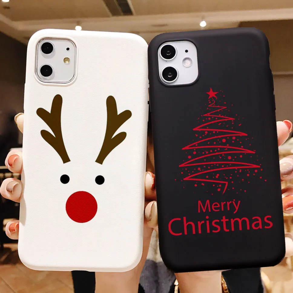 Новогодний чехол PUNQZY для телефона с рождественской елкой Samsung S20 PLUS S10 S9 S8 A70 A50 S7 EDGE