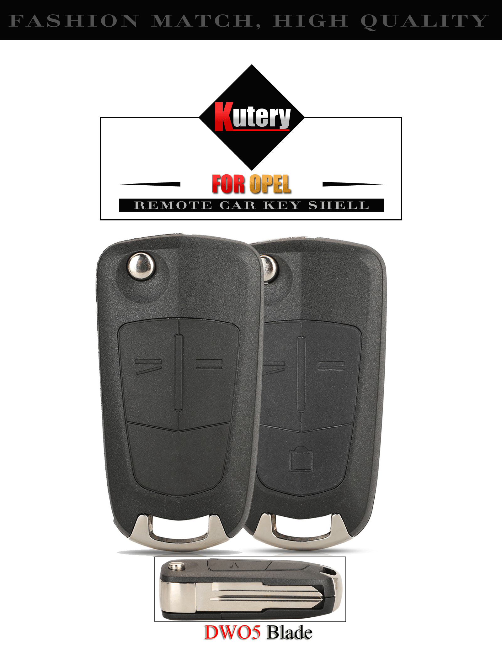 Jingyuqin faltbare Remote-Autos chl üssel schale für Chevrolet Captiva für Opel Antara Tasten mit Dwo5 Blade Cover Case Ersatz – Detail 1