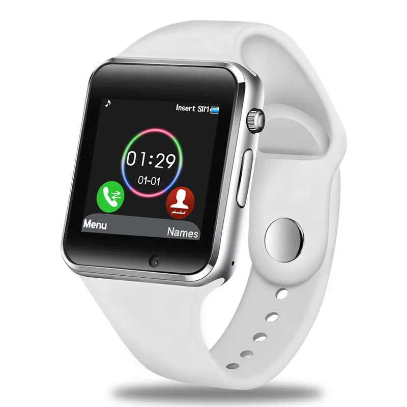 Гибридные Смарт-часы для женщин, умные часы для мужчин, цифровые SIM, TF камера, Bluetooth, умные часы для детей, Android, телефон, спортивный шагомер, Reloj - Цвет: Белый