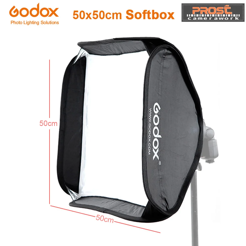Софтбокс Godox 50x50 см рассеиватель Отражатель для вспышки Speedlite светильник профессиональная фотостудия камера вспышка Fit Bowens Elinchrom