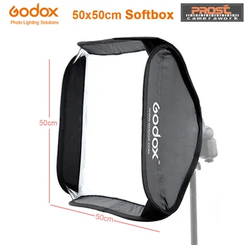 

Godox Softbox 50x50cm Diffuser Reflector for Speedlite Flash Light Professional Photo Studio Camera Flash Fit Bowens Elinchrom
