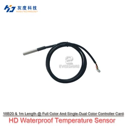 Ds18b20 pacote de aço inoxidável sensor temperatura à prova dwaterproof água para arduino e módulo led display tela controlador cartão