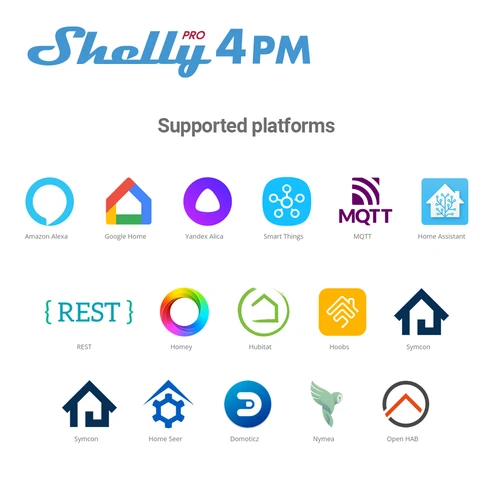 Shelly Pro 4PM 4 채널 릴레이 LAN 와이파이 스위치, 홈 시설 자동화에 적합, 원격 제어 전력 측정 6