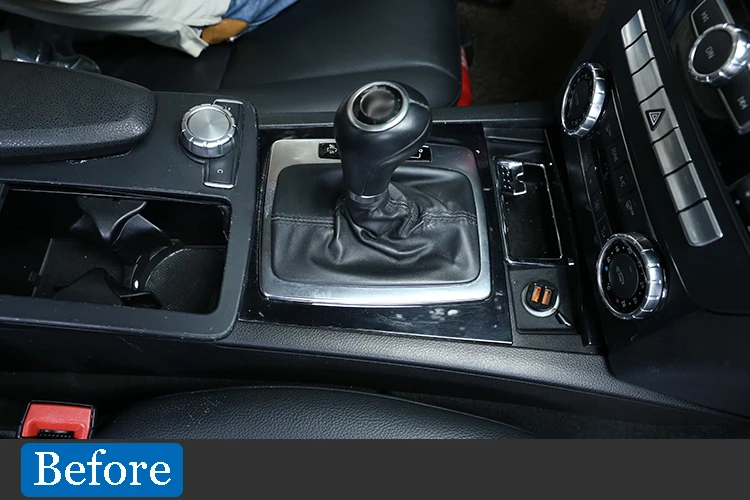 Для Mercedes Benz C Class W204 2007-2013 Автомобильная коробка скоростей рамка наклейки для левого привода