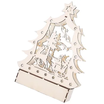 

1 Pc Glowing Desktop Adornment Christmas Tree Tabletop Decoration for Shop Window