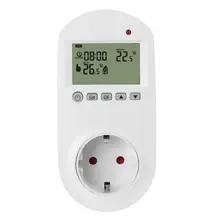 Best Price Programmable Plug in Thermostat EU Socket 16A Electric Heating Underfloor Room Temperature Controller 94PC Best Price Programmable Plug in Thermostat EU Socket 16A Electric Heating Underfloor Room Temperature Controller 94PC