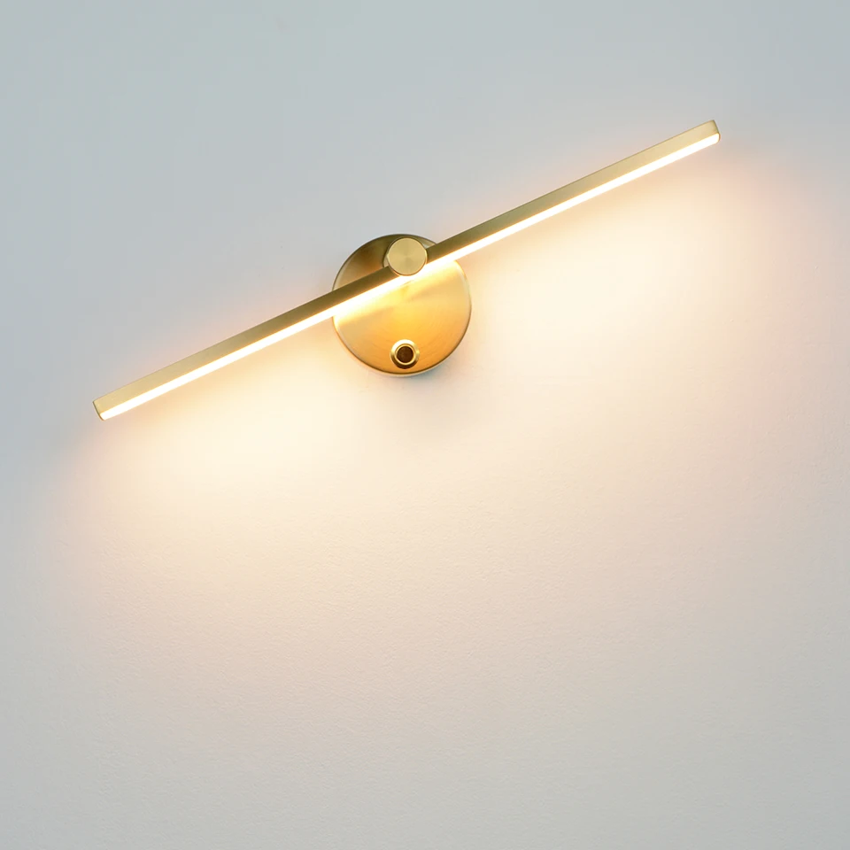 Nordic LED Indoor Wall Lamps 8W Wall Lights For Home Bedroom Bedside Mirror Front With Switch Sconce AC110V/220V