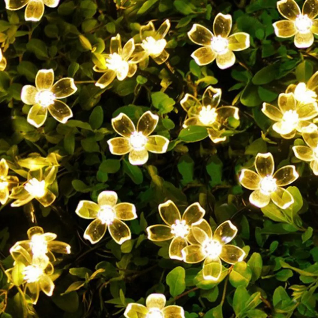 50LED светильник на солнечной батарее, гирлянда для праздничного украшения, праздничные вечерние гирлянды для украшения атмосферы# C