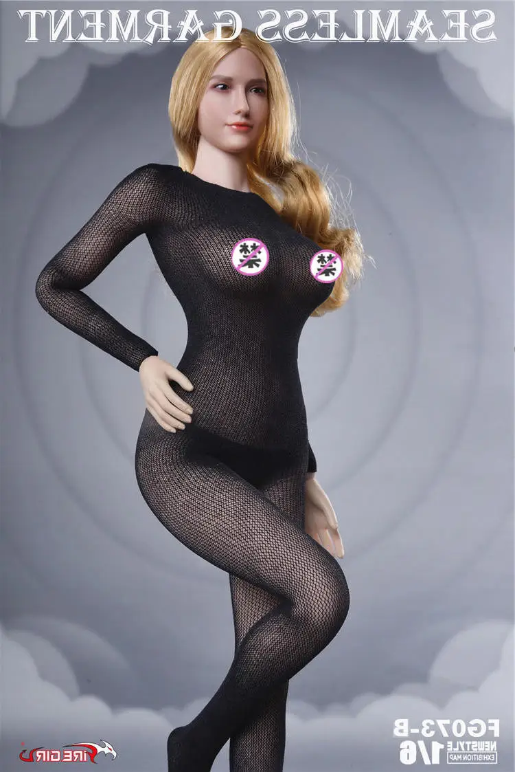 Fire Girl Toys FG073 1/6 женский плотный комбинезон чулки бесшовная одежда сетка анти-Пятнистые чулки для 12 дюймов фигуры - Цвет: 1 clothing set