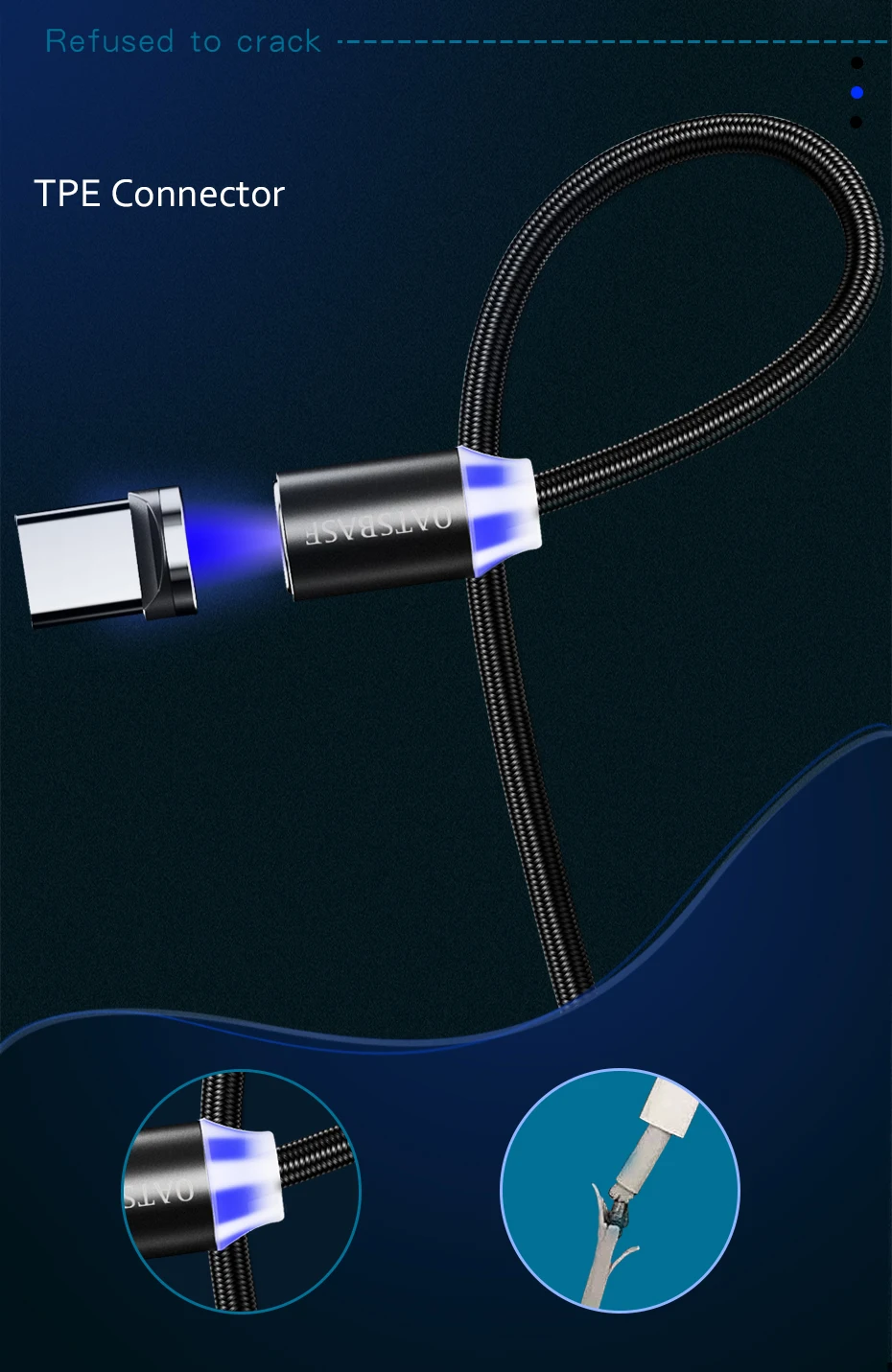 Магнитный кабель Micro usb type C кабель для iPhone xs samsung Быстрая зарядка Магнитный USB кабель для мобильного телефона