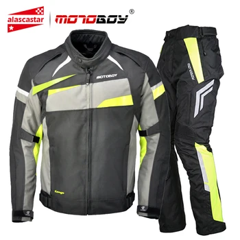 

MOTOBOY Motorcycle Jacket Windproof Waterproof Racing Moto Jacket Reflective Motocross Jacket Clothing With CE Protective Gear