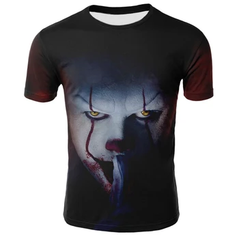 

Summer It Penny Wise clown clown 3D printed T-shirt men and women hip-hop street clothing T-shirt T-shirt 90s boy cool clothes m