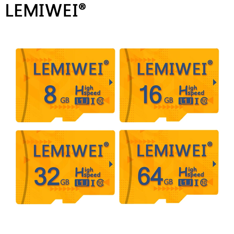 LEMIWEI высокоскоростной 8 ГБ 16 ГБ 32 ГБ 64 Гб карта TF/Micro sd cartao de memoria класс 10 U1 флэш-карта памяти mecard Micro sd карта