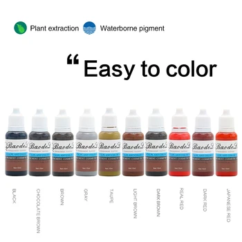 

Tattoo & Body Art Tattoo Artist Ink Set Permanent Makeup Microblading Permanent For Eyebrow Permanent Lipstick Tattoo 10 Pack